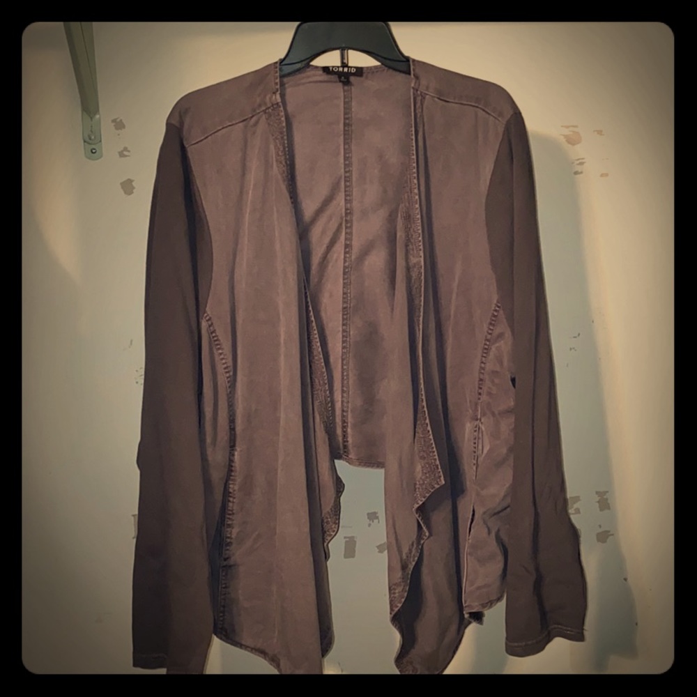 Torrid size 4 jeans type cardigan
